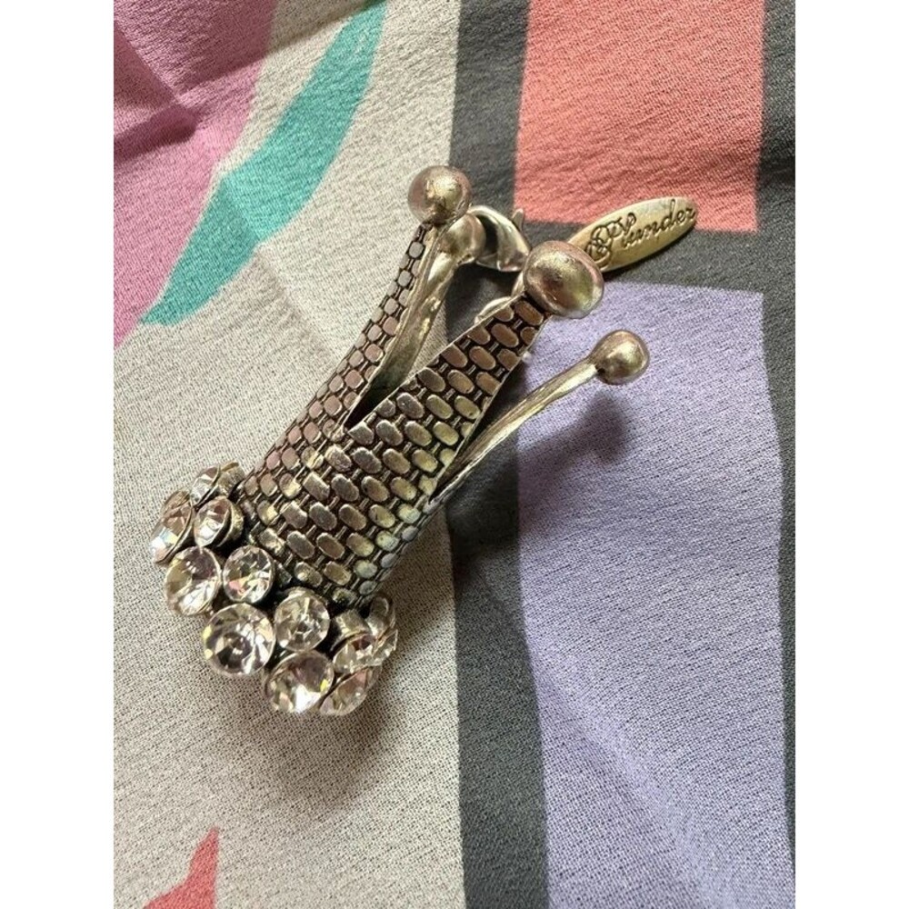 c. 2017 Plunder Design Crown Crystal Keychain Charm